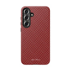 the red polka phone case