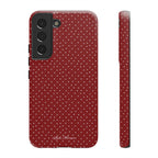 the red polka phone case