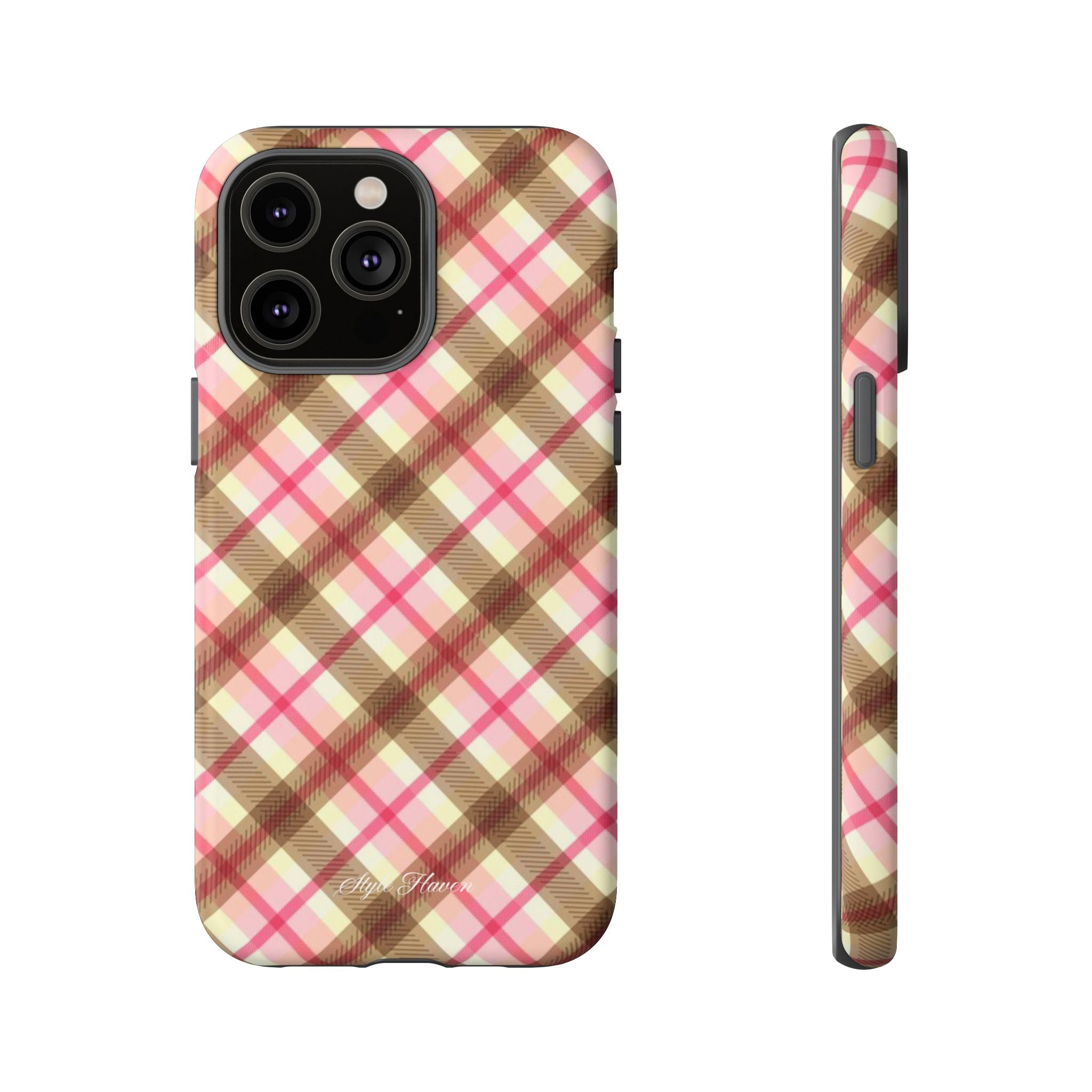 sweet tartan pink case