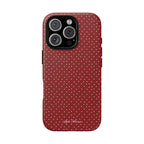 the red polka phone case