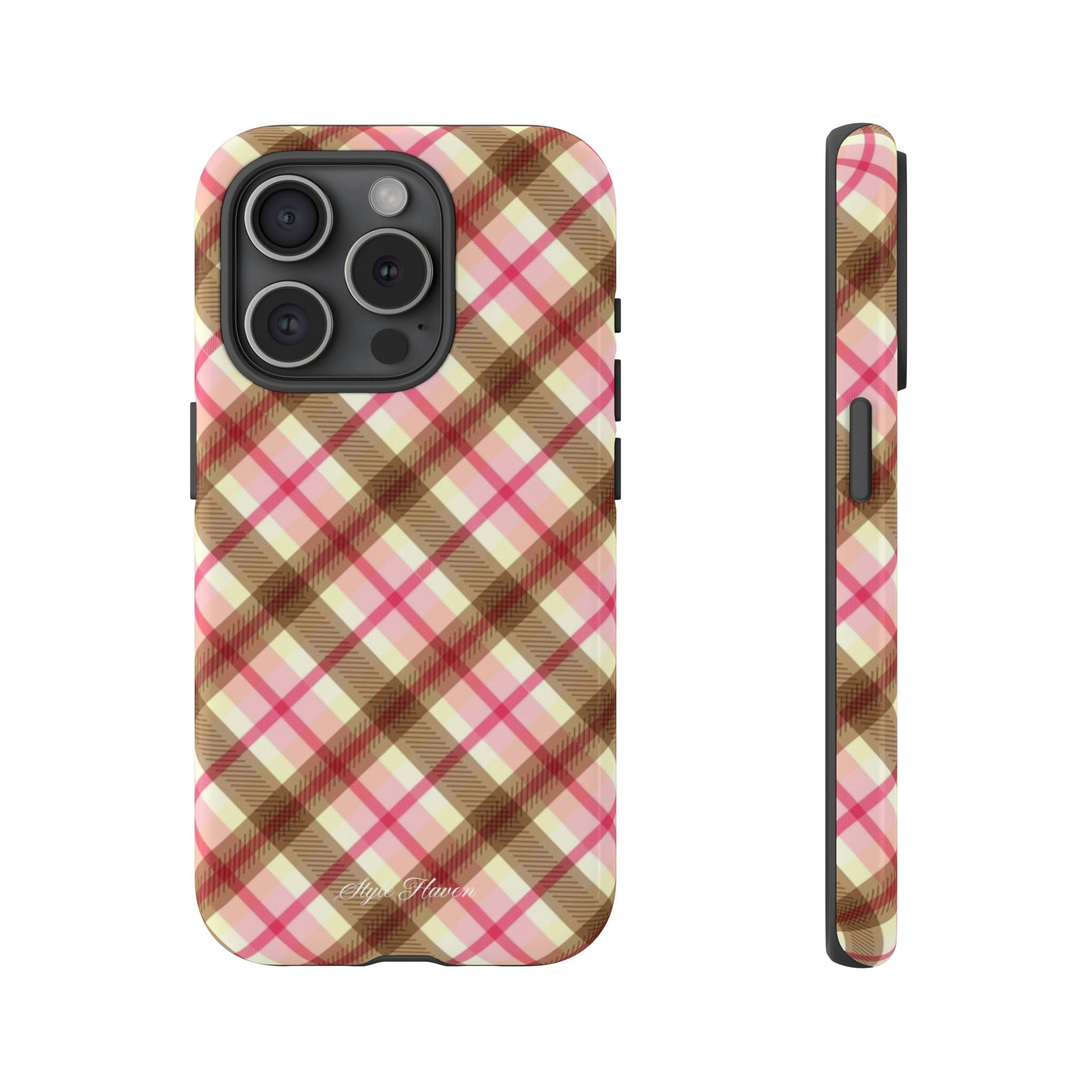 sweet tartan pink case