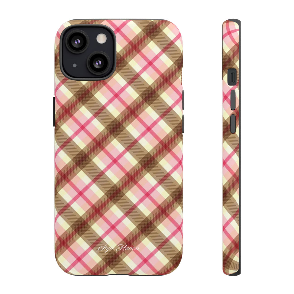sweet tartan pink case