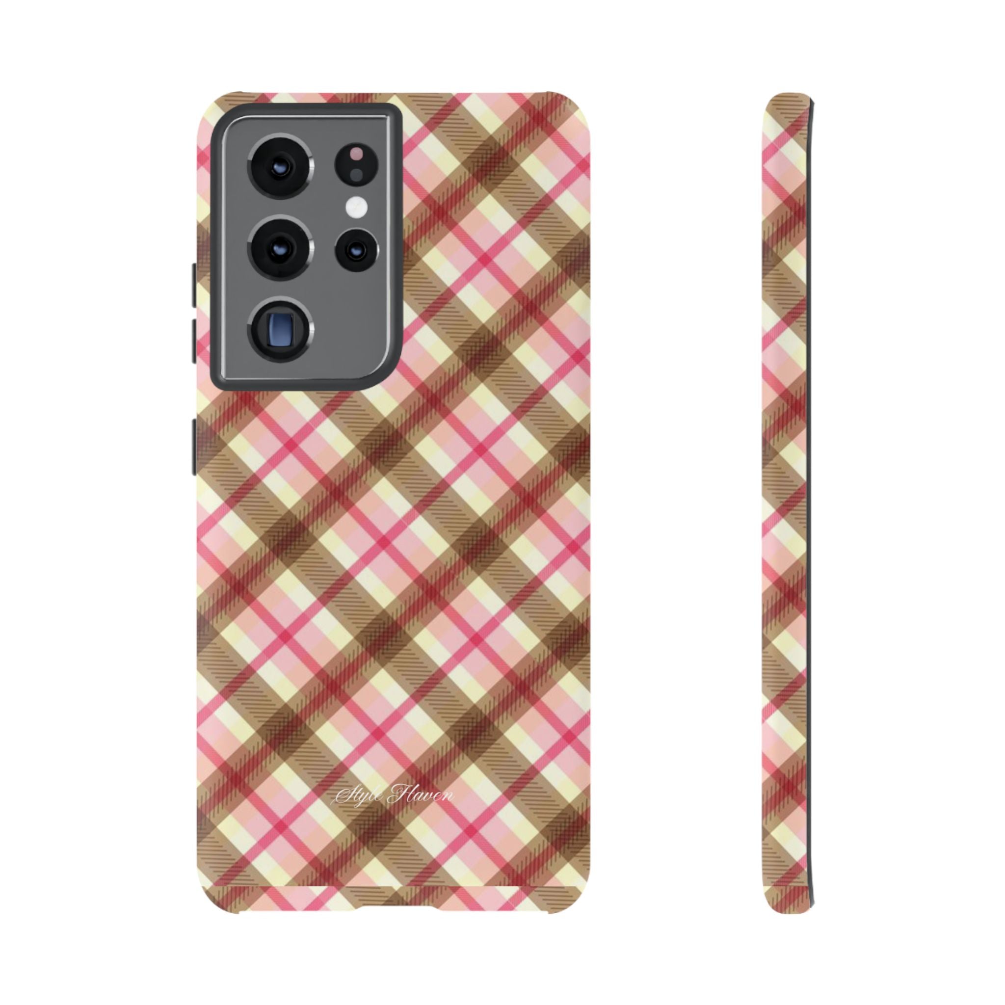 sweet tartan pink case