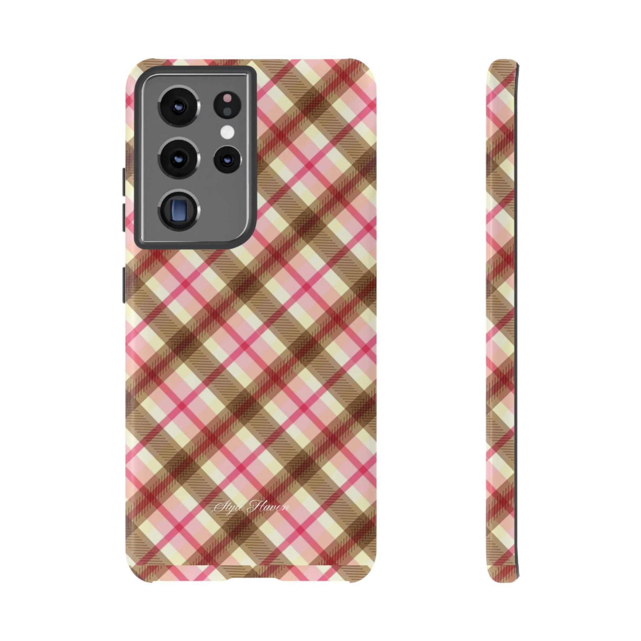 sweet tartan pink case