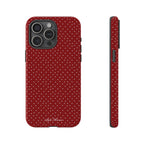 the red polka phone case