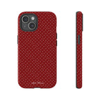 the red polka phone case