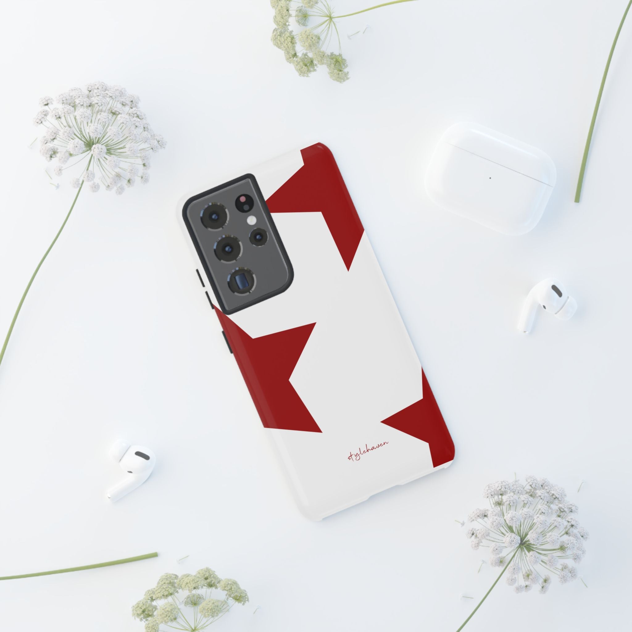 All I see is stars red phone case