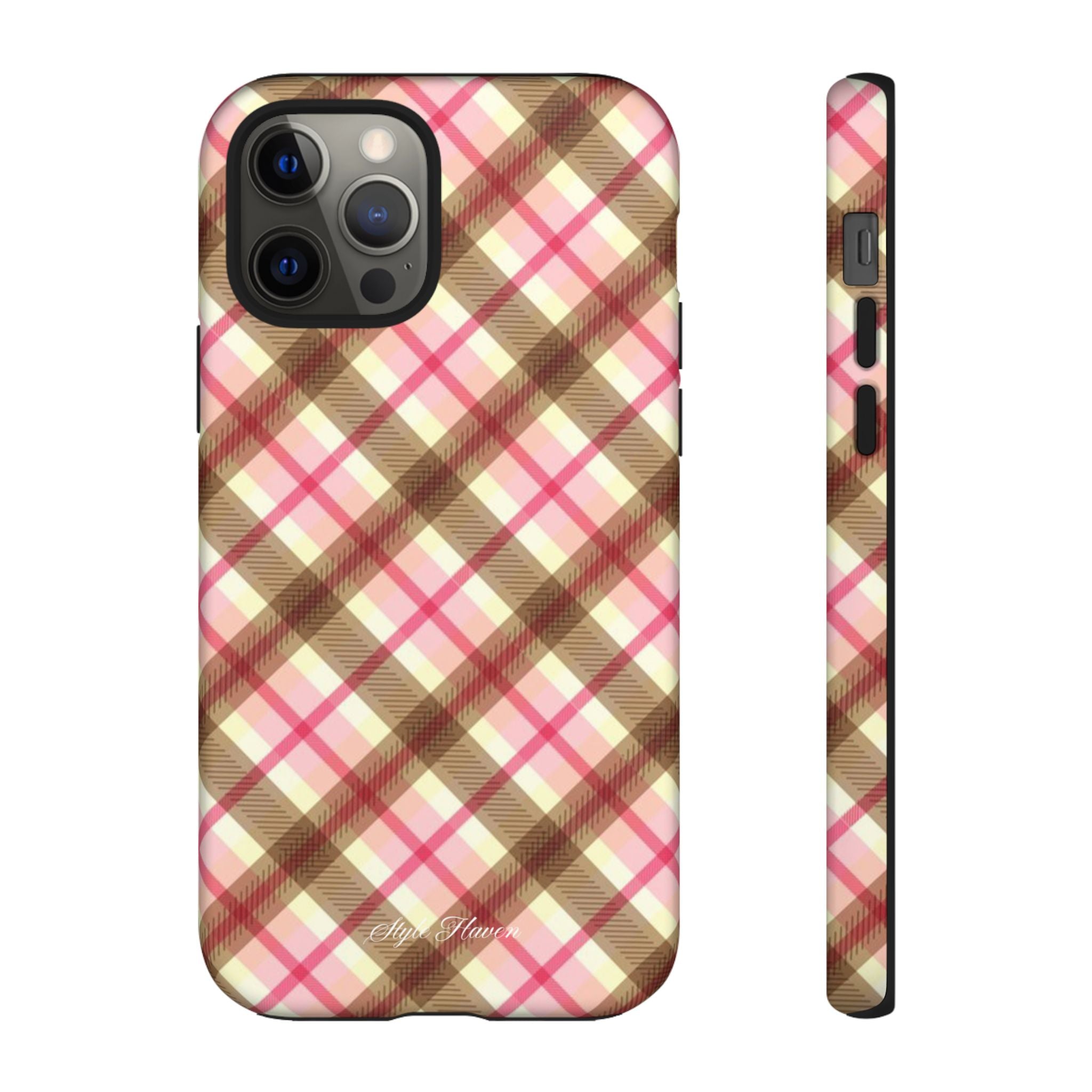 sweet tartan pink case