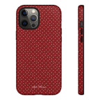 the red polka phone case