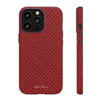 the red polka phone case