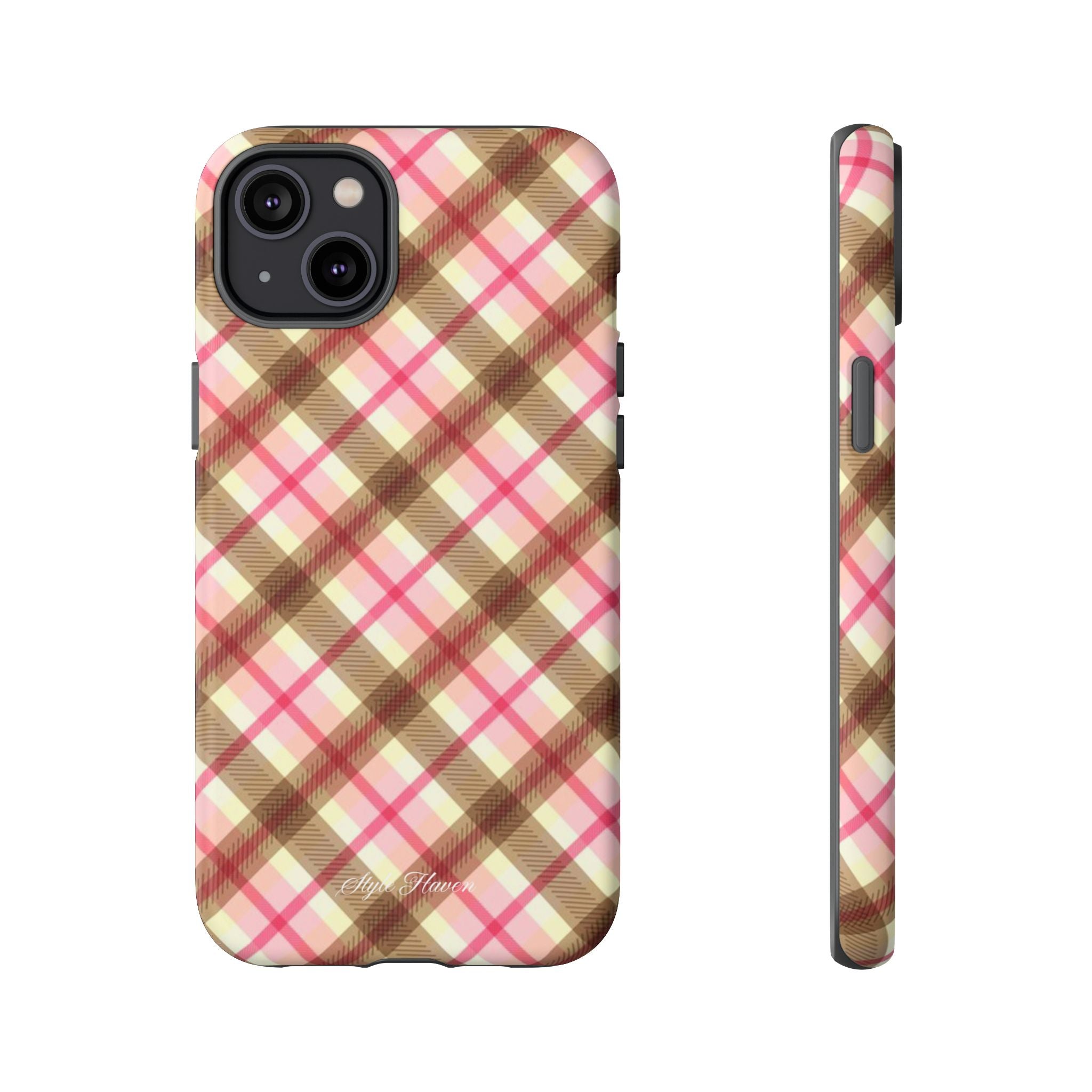 sweet tartan pink case