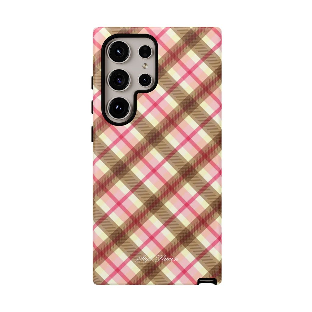 sweet tartan pink case