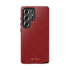 the red polka phone case