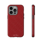 the red polka phone case
