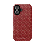 the red polka phone case