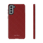 the red polka phone case