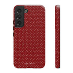 the red polka phone case