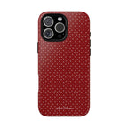 the red polka phone case