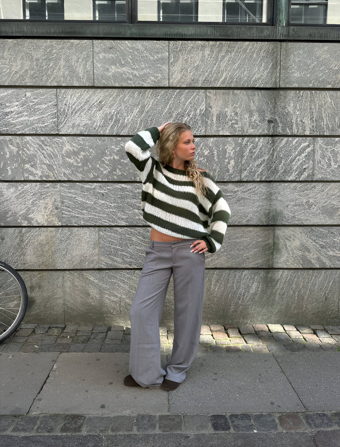 cloud wave pull over sweater