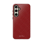 the red polka phone case