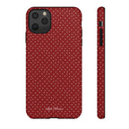 the red polka phone case