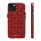 the red polka phone case