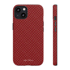 the red polka phone case