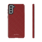 the red polka phone case