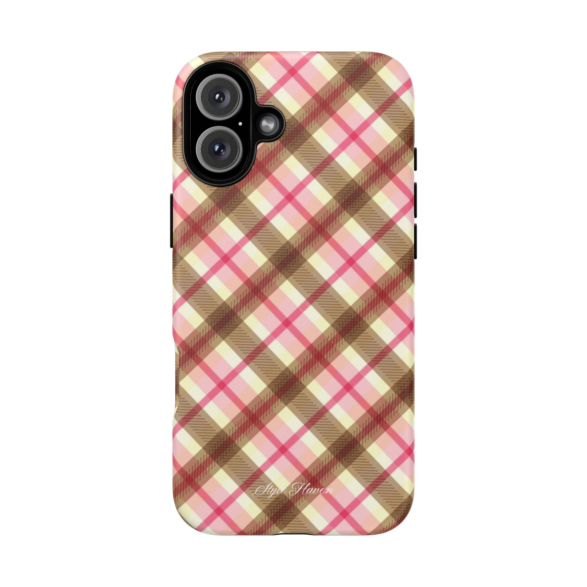 sweet tartan pink case