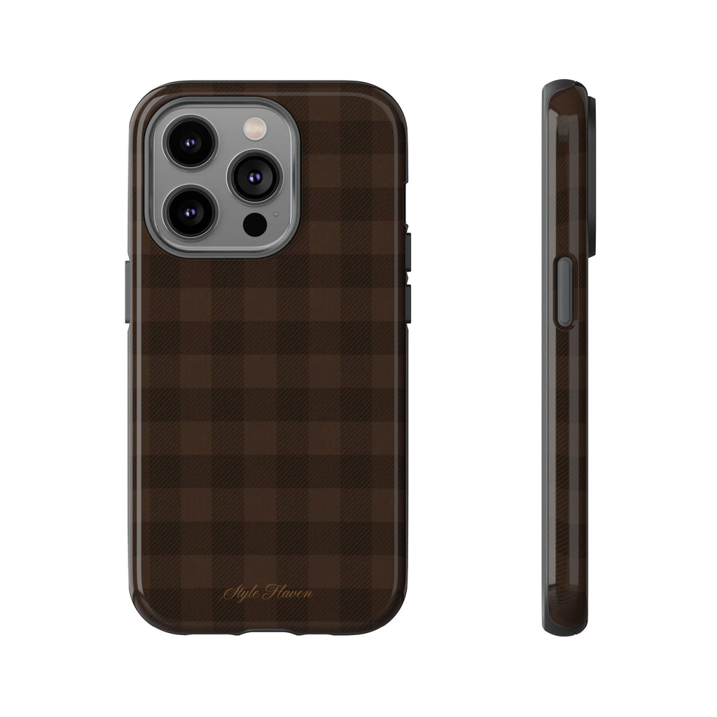 cocoa checkered case