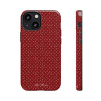 the red polka phone case