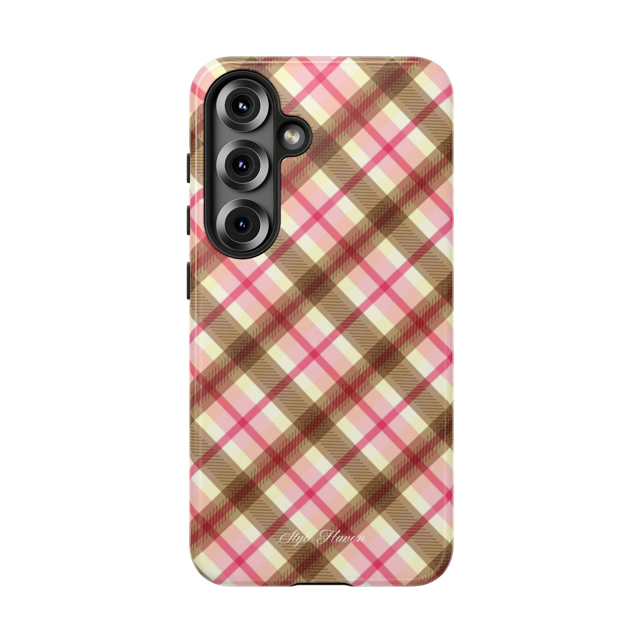 sweet tartan pink case