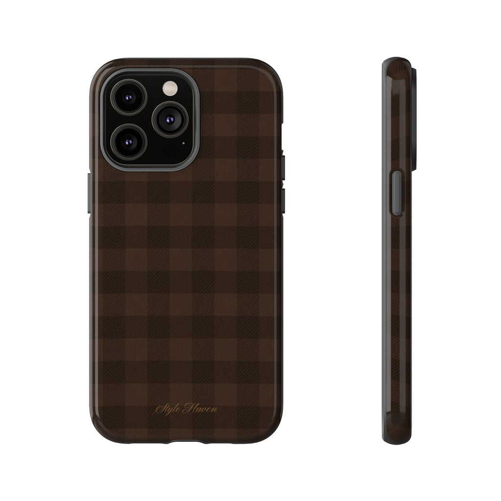 cocoa checkered case