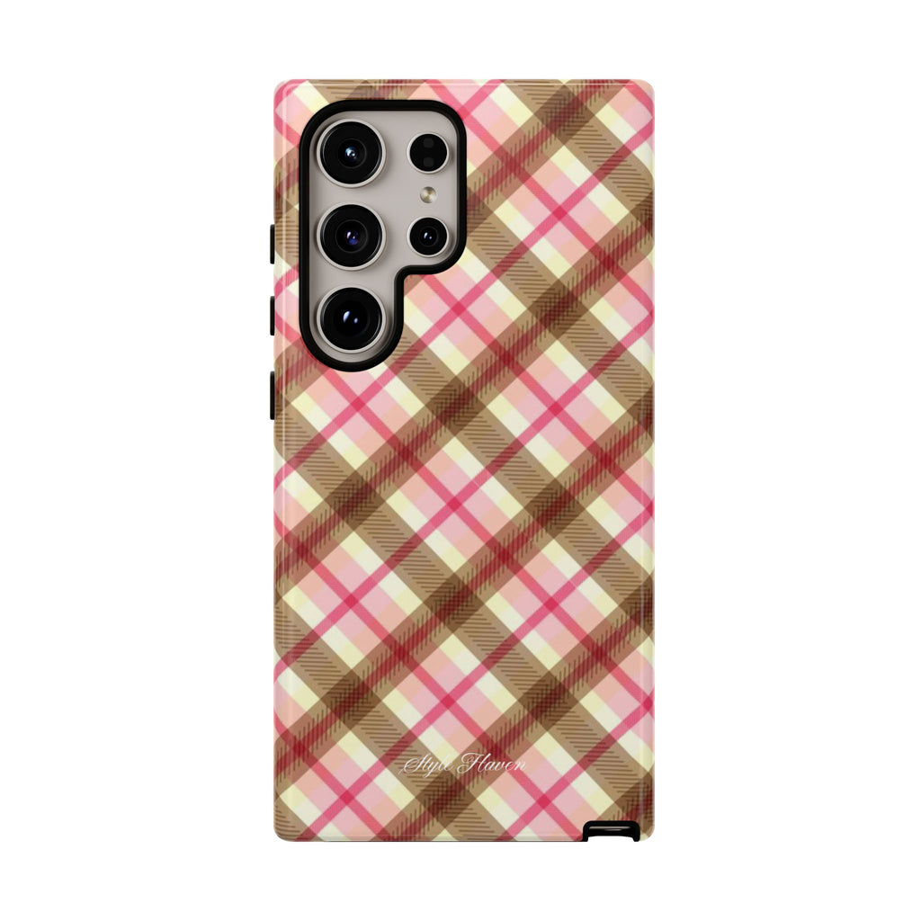 sweet tartan pink case