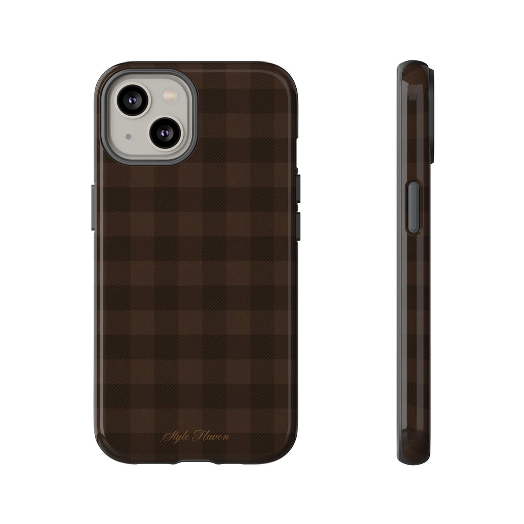 cocoa checkered case