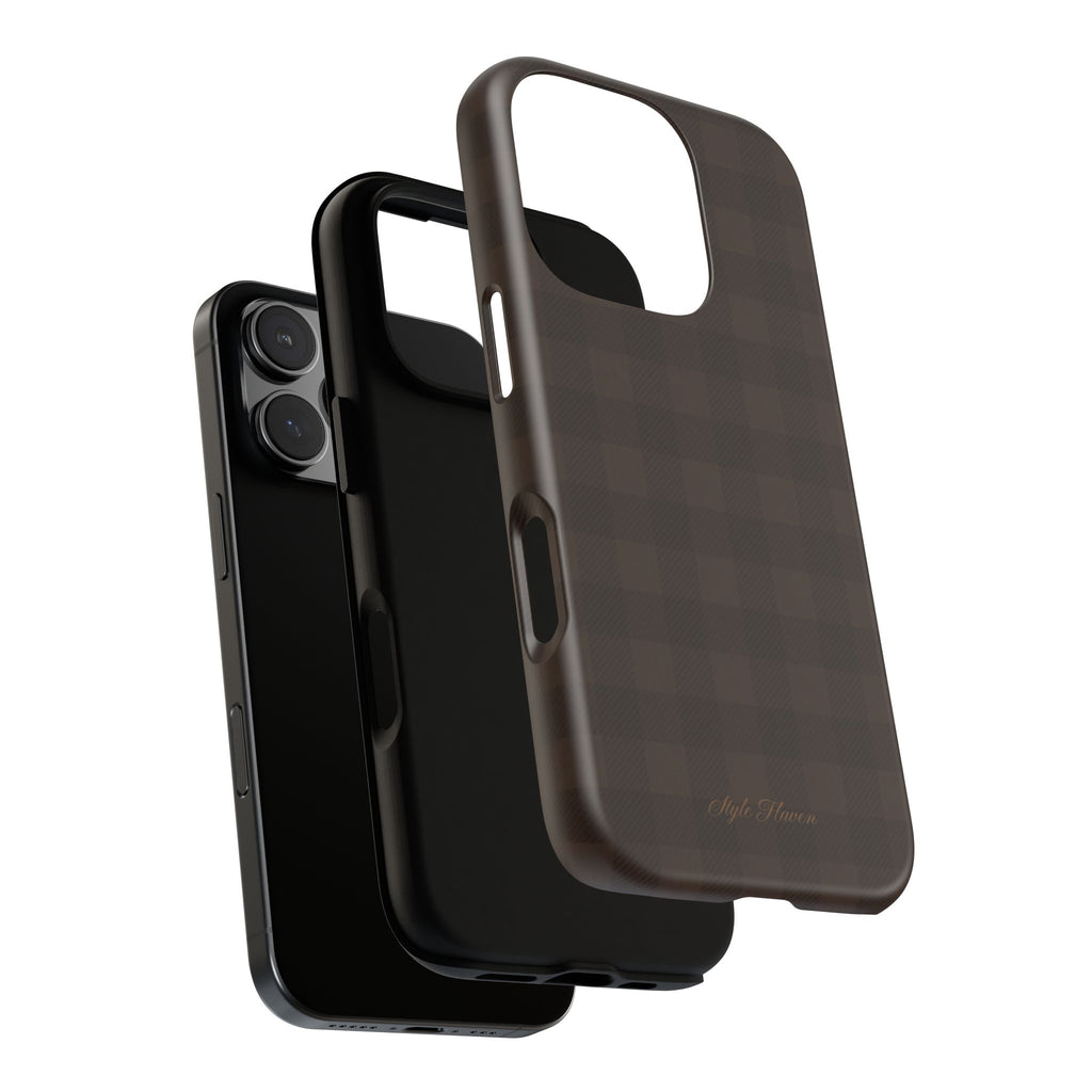 cocoa checkered case