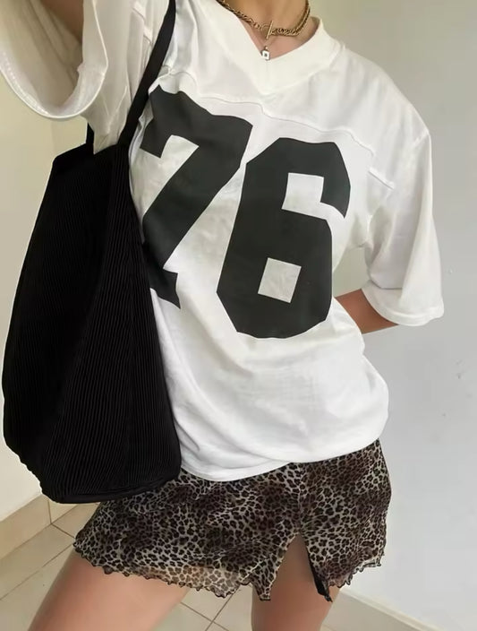 white oversized jersey