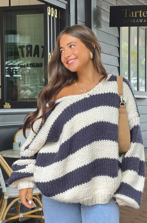 Oversized Striped Sweater