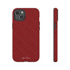 the red polka phone case