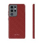 the red polka phone case
