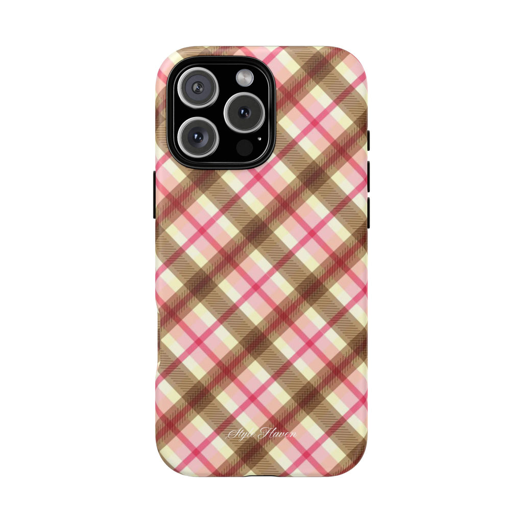 sweet tartan pink case