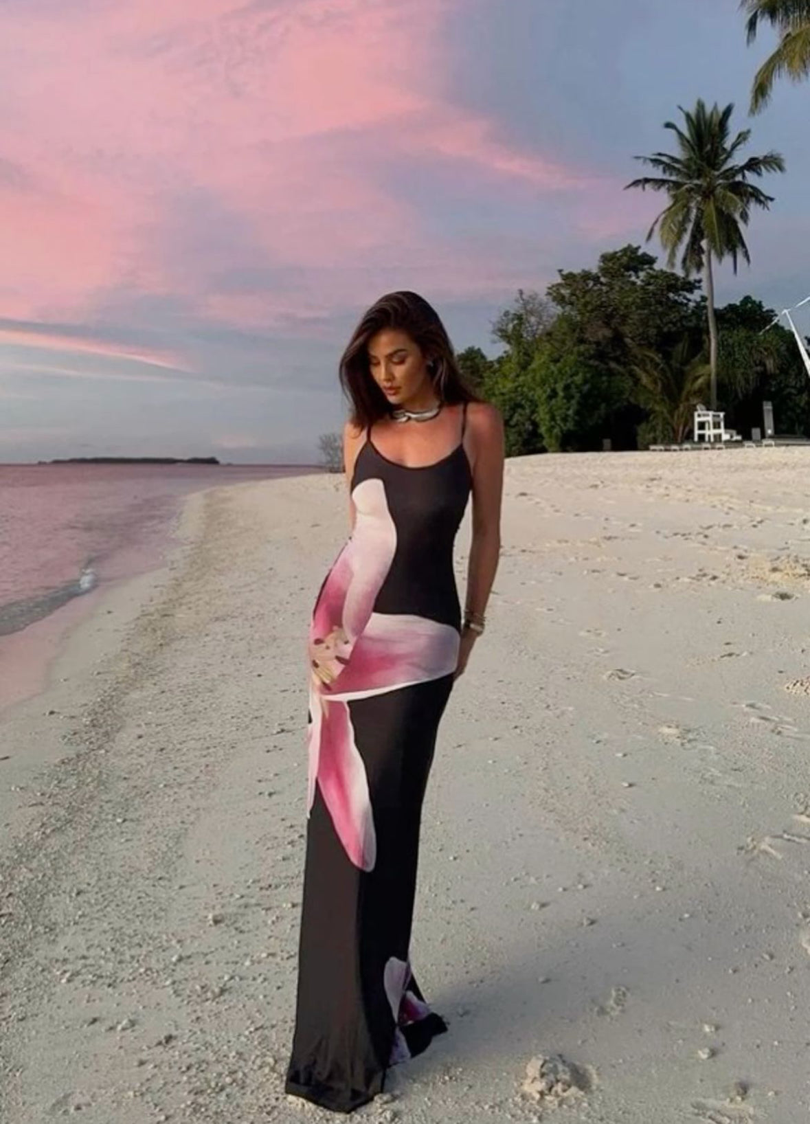 Paradise Bloom Floral Slip Maxi