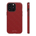 the red polka phone case
