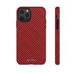 the red polka phone case
