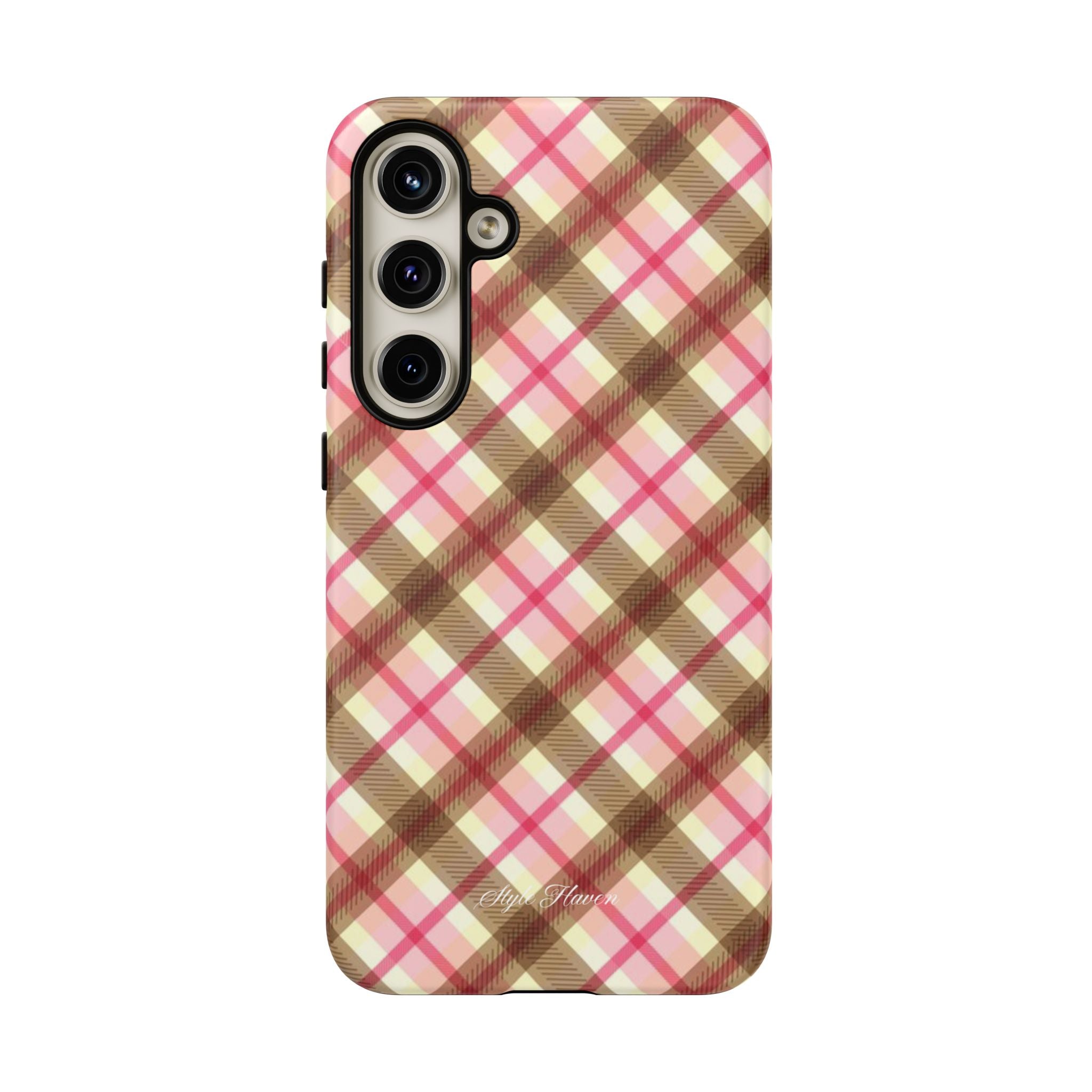 sweet tartan pink case