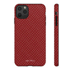 the red polka phone case