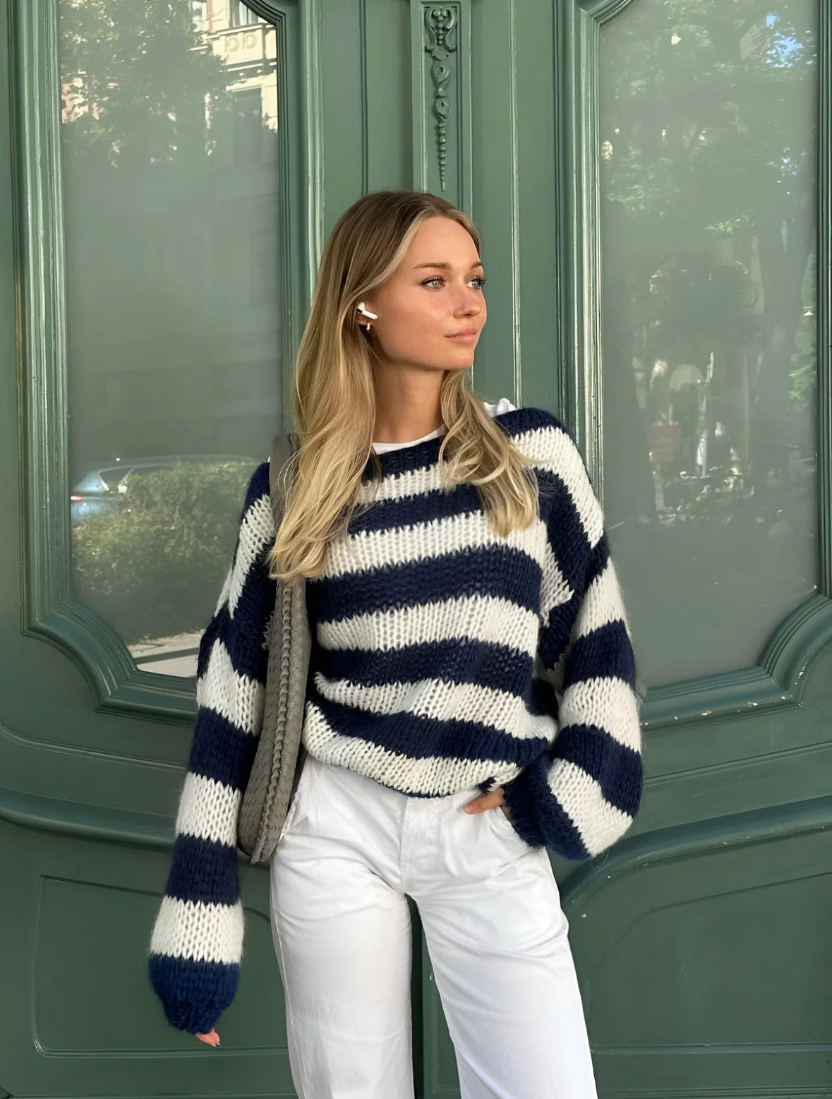 cloud wave pull over sweater