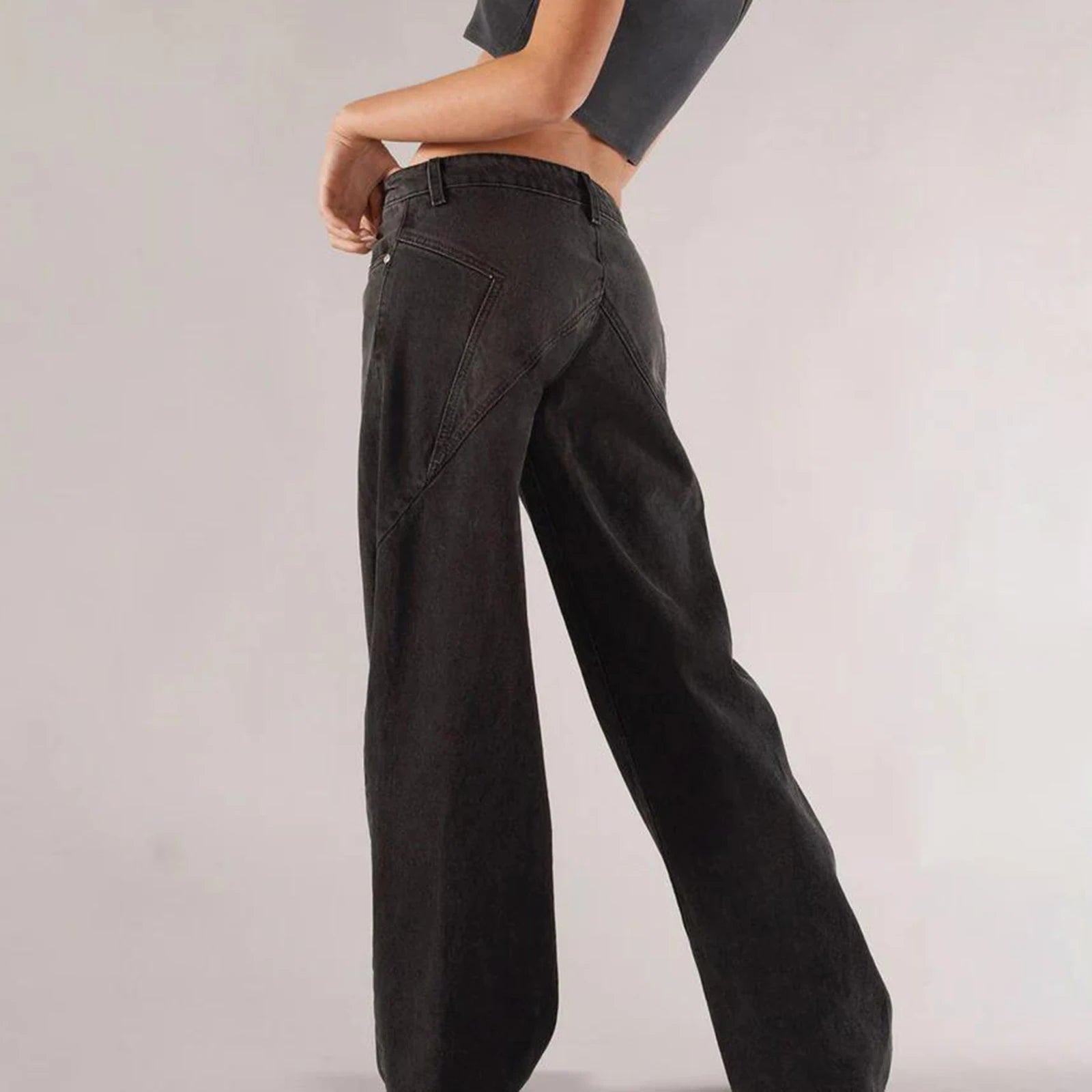low waisted star back jeans