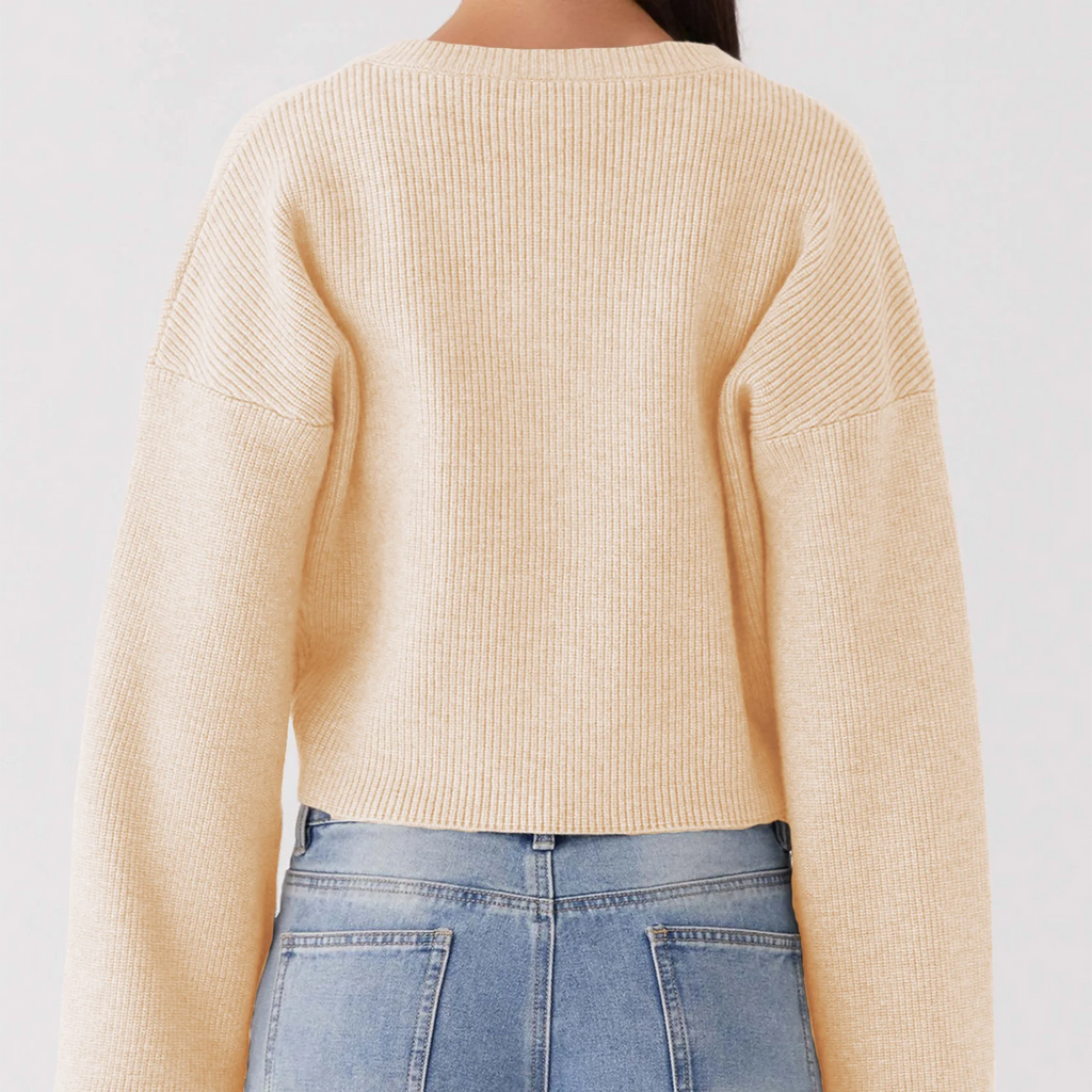 knitted button up cardigan