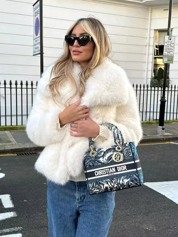 Faux Fur Oversized Coat